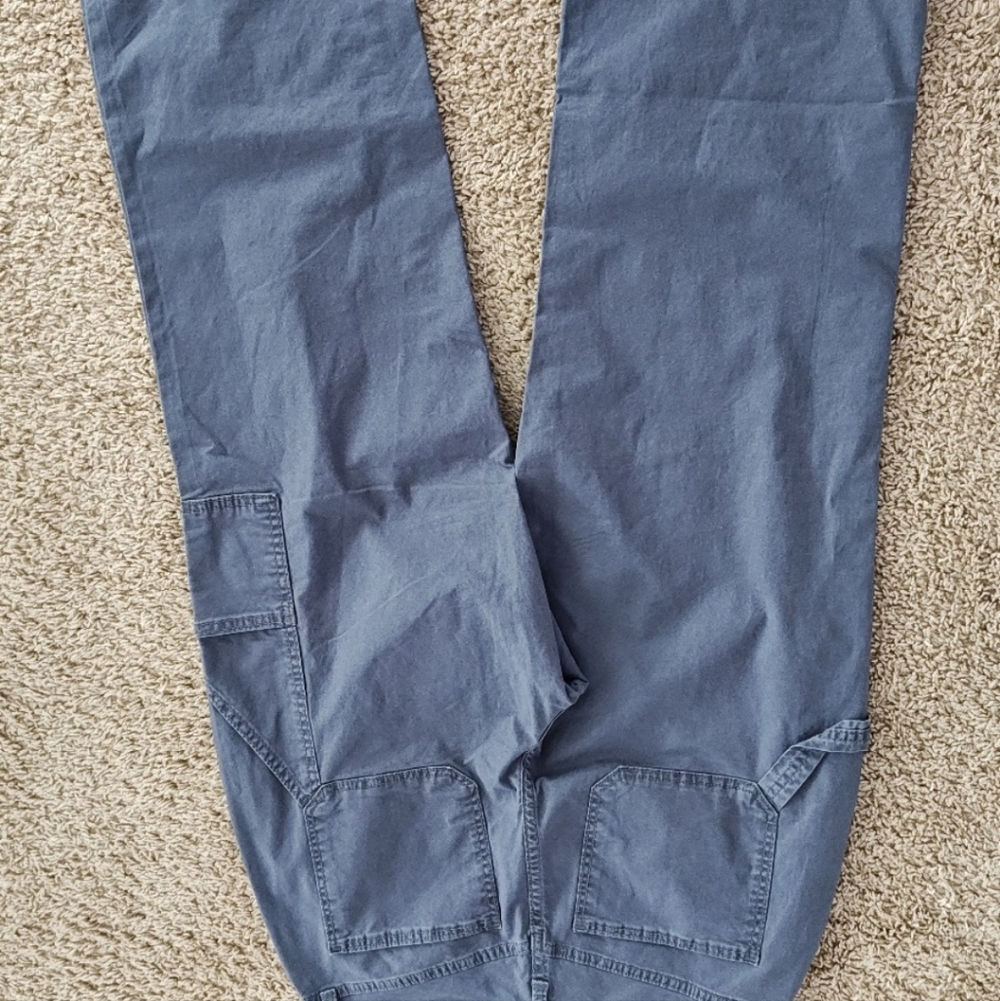 New Women Cargo Straight Leg Pants Size 8 Navy Universal Thread High Rise Vintag - Picture 7 of 9